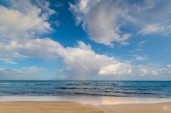 Rainbow over the Sea  - High-quality free Photo from FreeArtBackgrounds.com